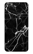 Black Marble Pattern Vivo Y66 Hard Case Back Cover by Casekaro