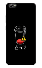 Coffee Vivo Y66 Hard Case Back Cover by Casekaro