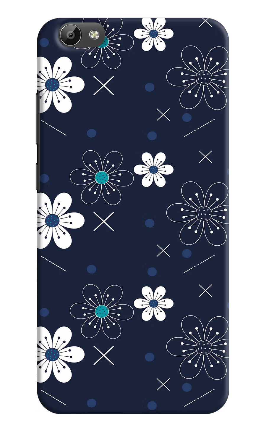 Flowers Vivo Y66 Back Cover, Hard case