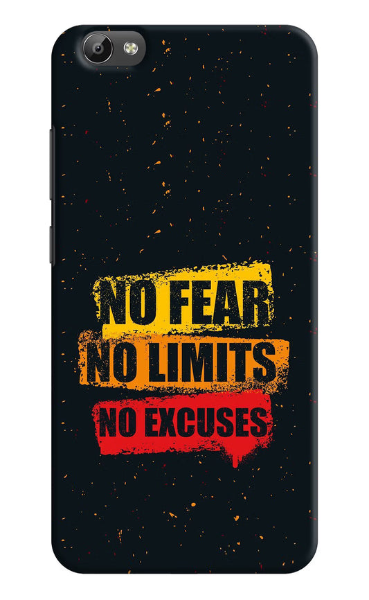 No Fear No Limits No Excuse Vivo Y66 Hard Case Back Cover by Casekaro