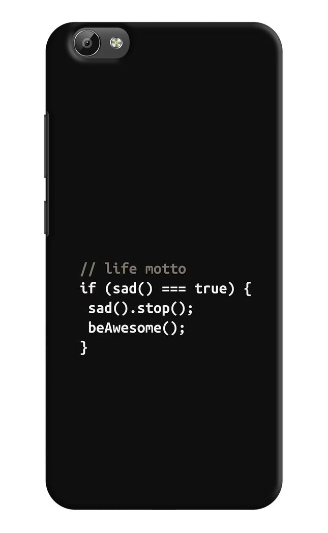 Life Motto Code Vivo Y66 Hard Case Back Cover by Casekaro