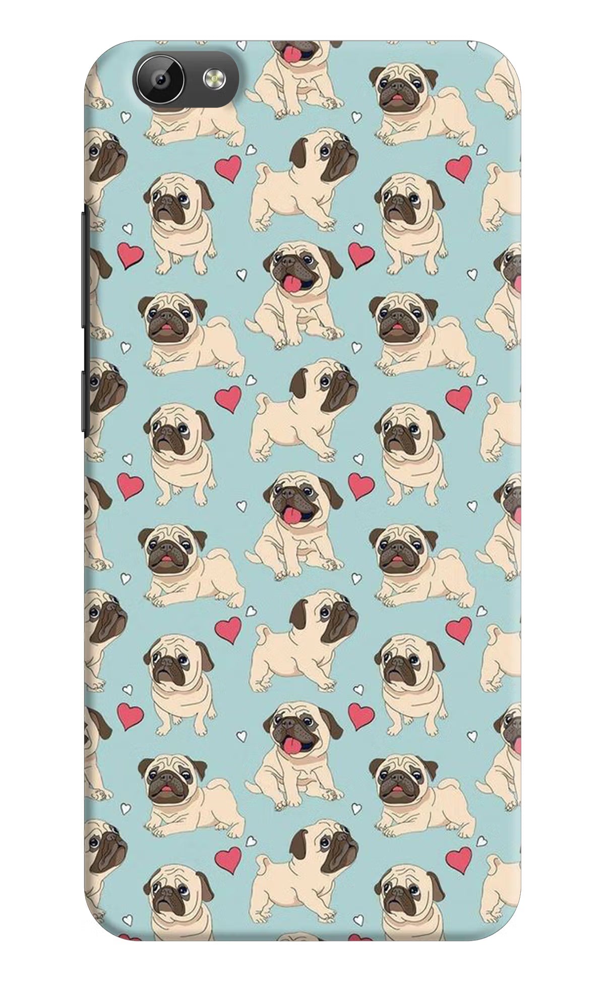 Pug Dog Vivo Y66 Hard Case Back Cover by Casekaro