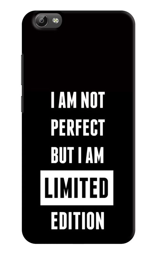 I Am Not Perfect But I Am Limited Edition Vivo Y66 Hard Case Back Cover by Casekaro