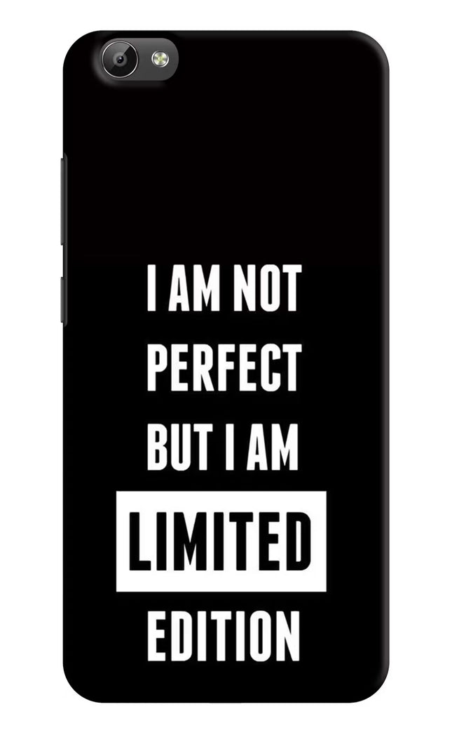 I Am Not Perfect But I Am Limited Edition Vivo Y66 Hard Case Back Cover by Casekaro