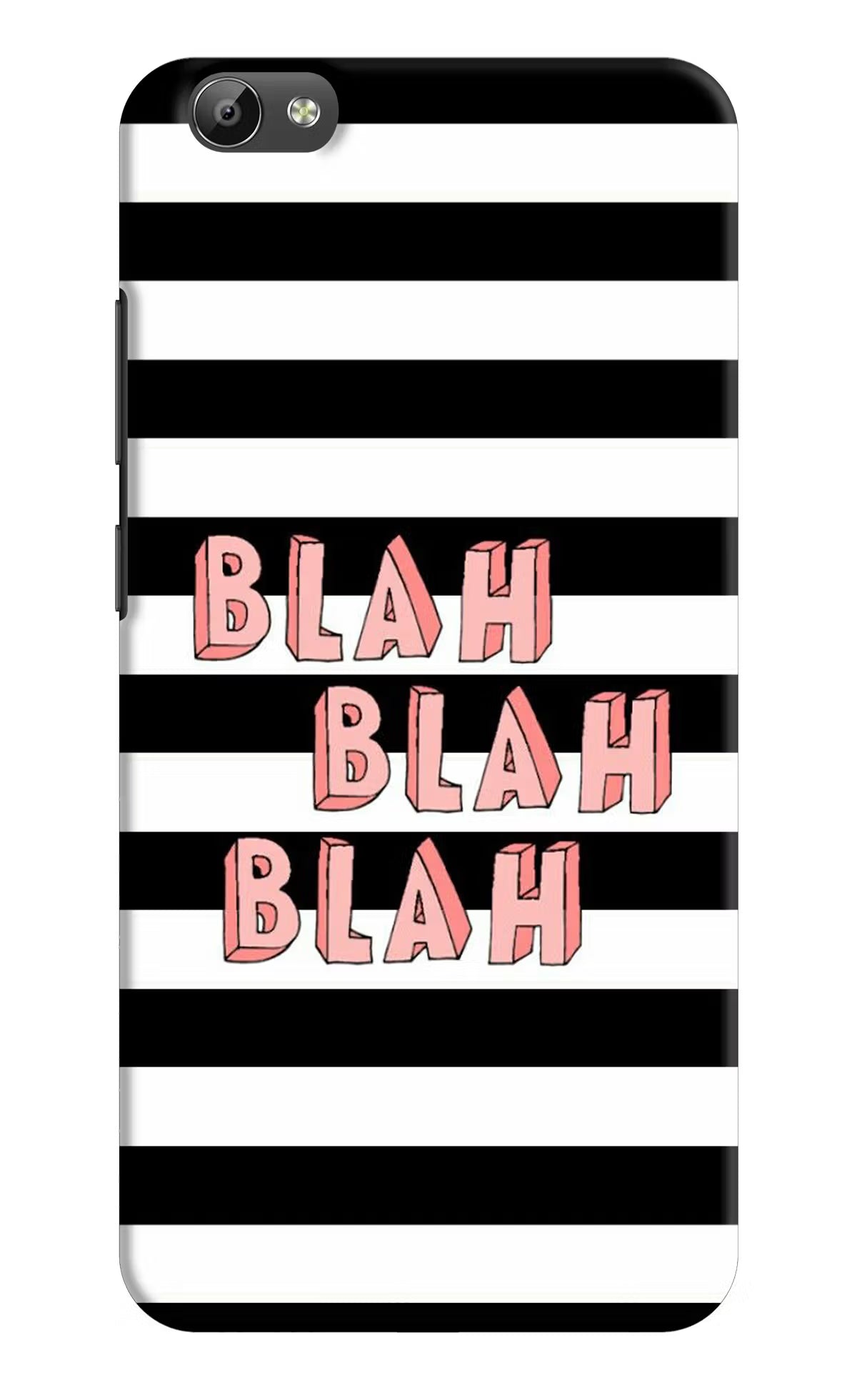 Blah Blah Blah Vivo Y66 Hard Case Back Cover by Casekaro