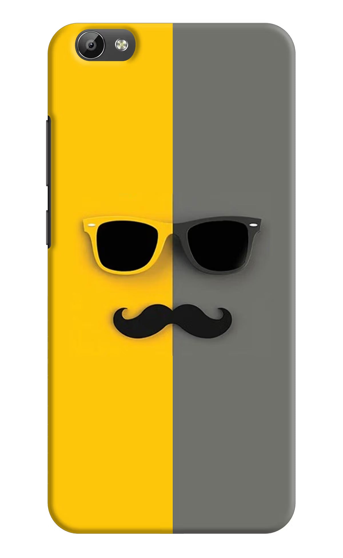 Sunglasses with Mustache Vivo Y66 Hard Case Back Cover by Casekaro