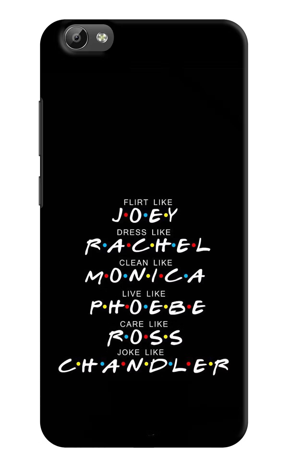 FRIENDS Character Vivo Y66 Hard Case Back Cover by Casekaro