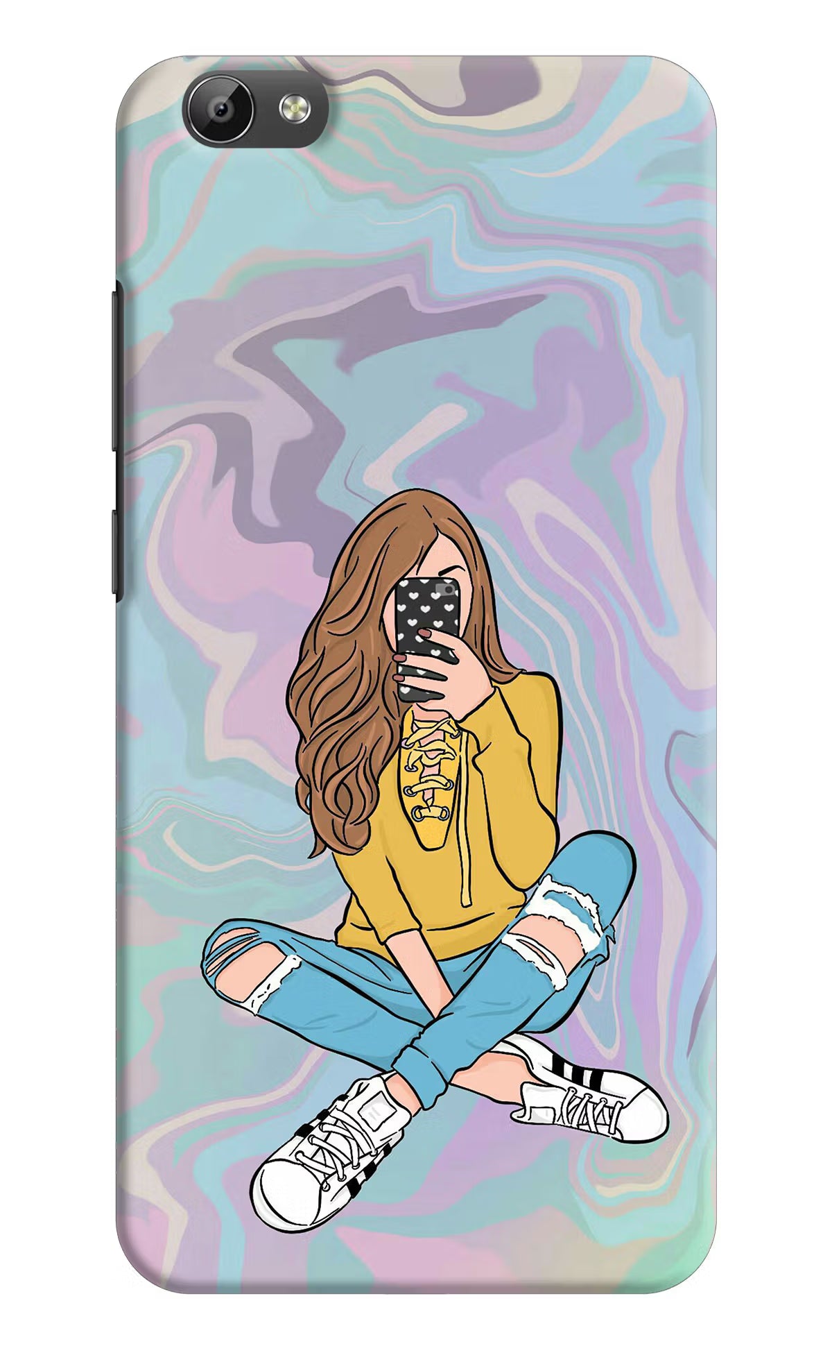 Selfie Girl Vivo Y66 Hard Case Back Cover by Casekaro