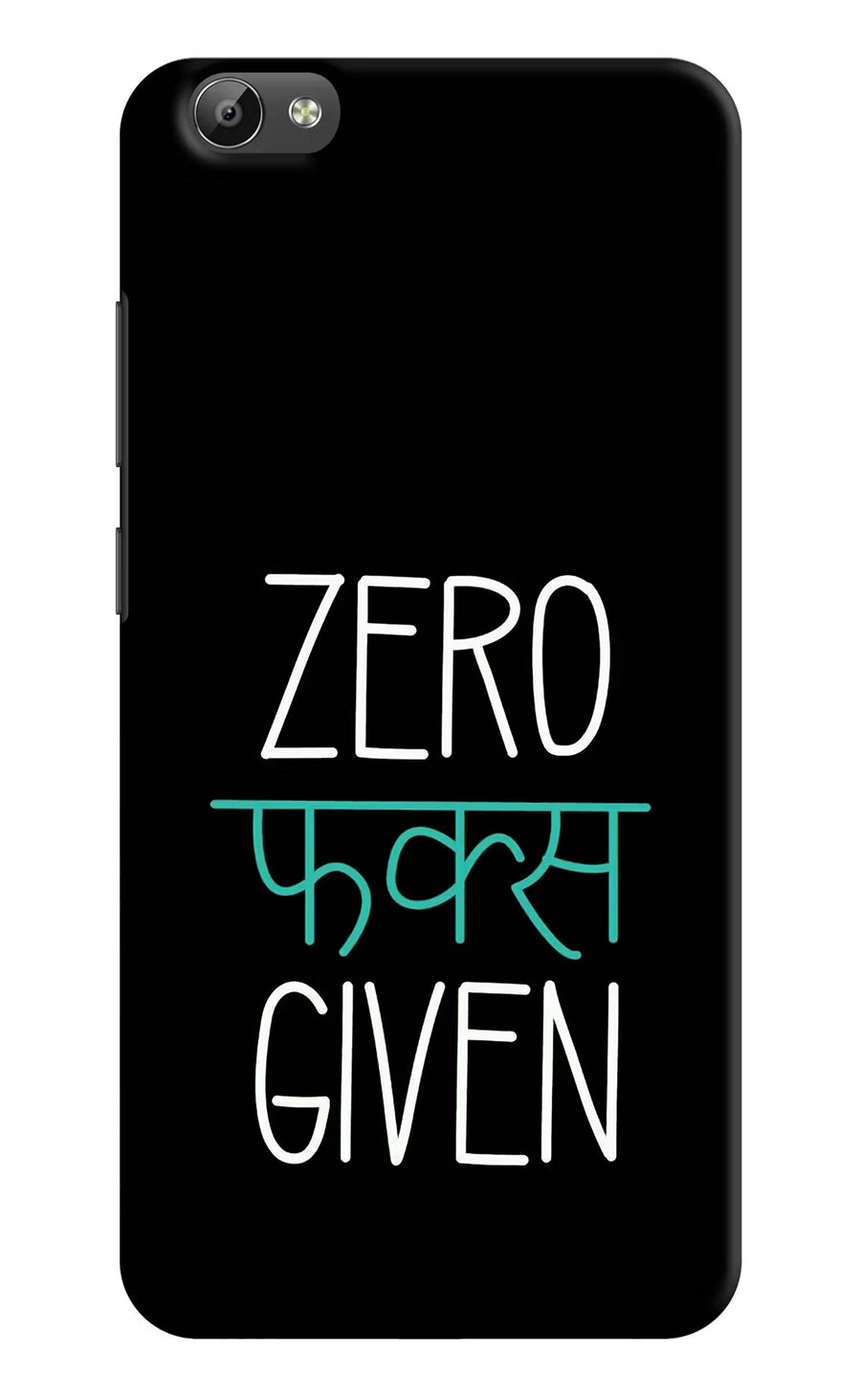 Zero Fucks Given Vivo Y66 Back Cover, Hard case