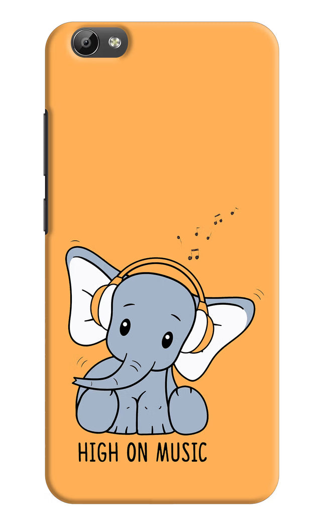 High On Music Vivo Y66 Hard Case Back Cover by Casekaro