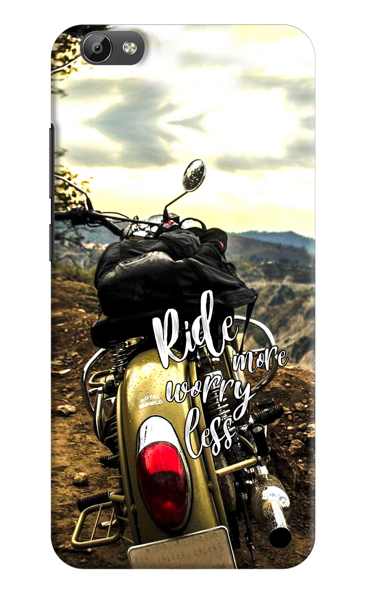Ride More Worry Less Vivo Y66 Hard Case Back Cover by Casekaro