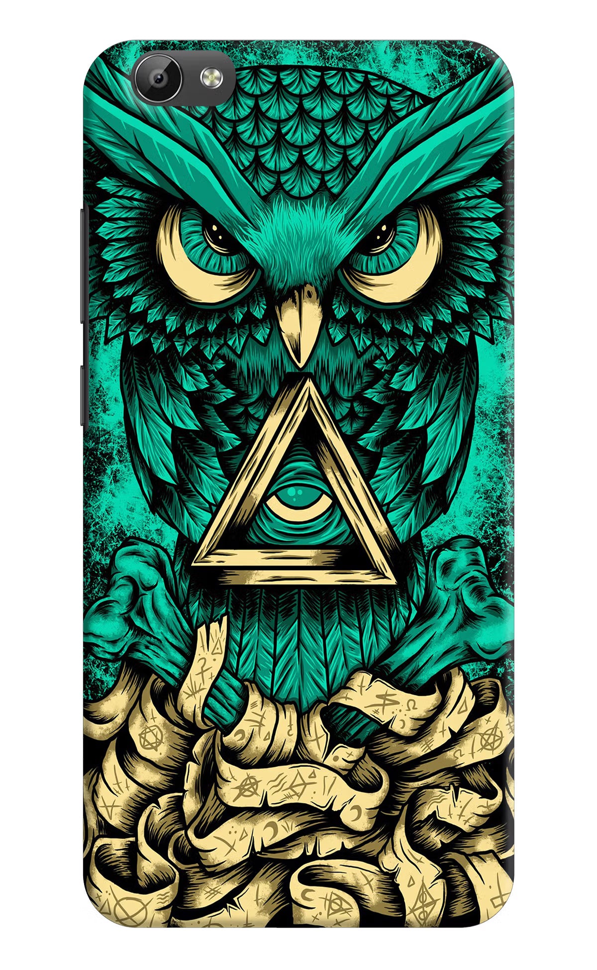 Green Owl Vivo Y66 Hard Case Back Cover by Casekaro