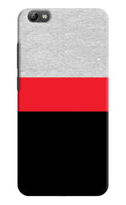 Tri Color Pattern Vivo Y66 Hard Case Back Cover by Casekaro