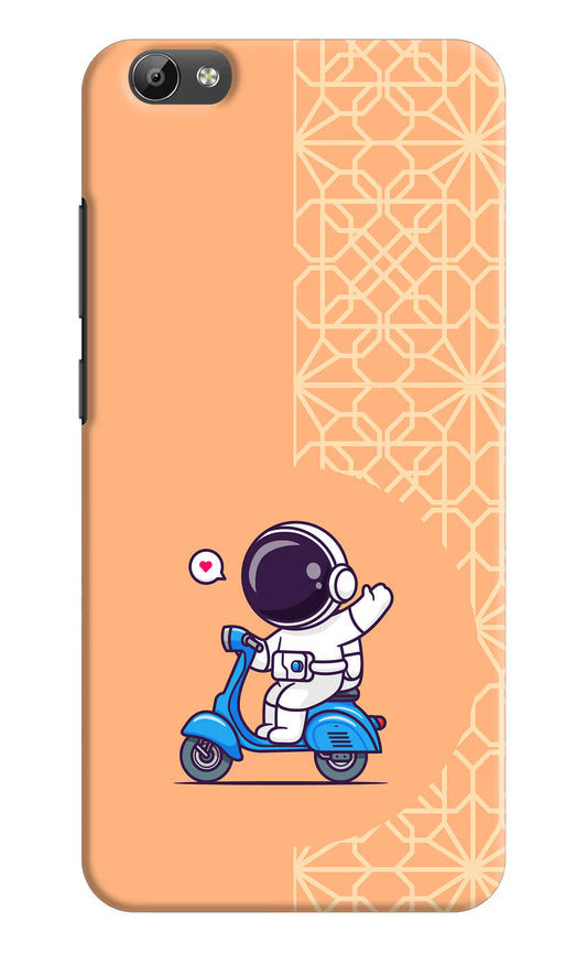 Cute Astronaut Riding Vivo Y66 Hard Case Back Cover by Casekaro