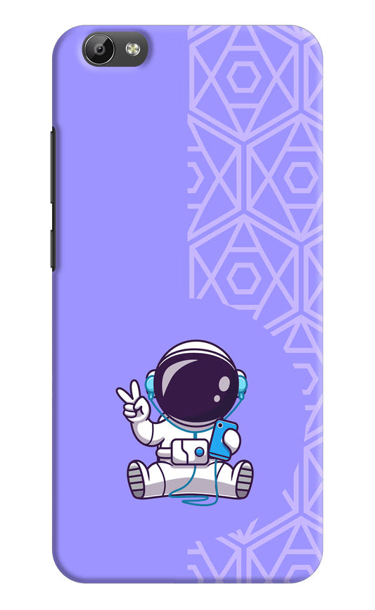 Cute Astronaut Chilling Vivo Y66 Hard Case Back Cover by Casekaro