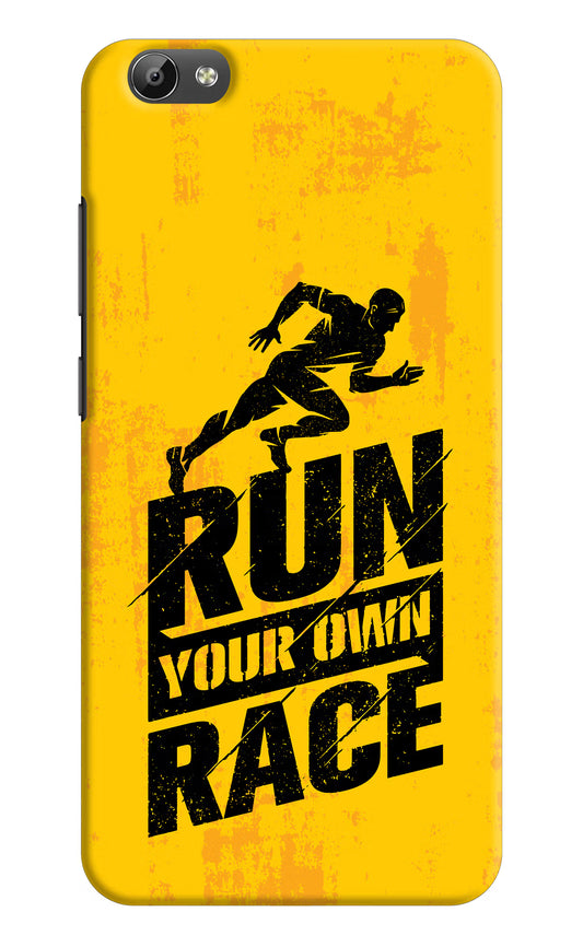 Run Your Own Race Vivo Y66 Hard Case Back Cover by Casekaro
