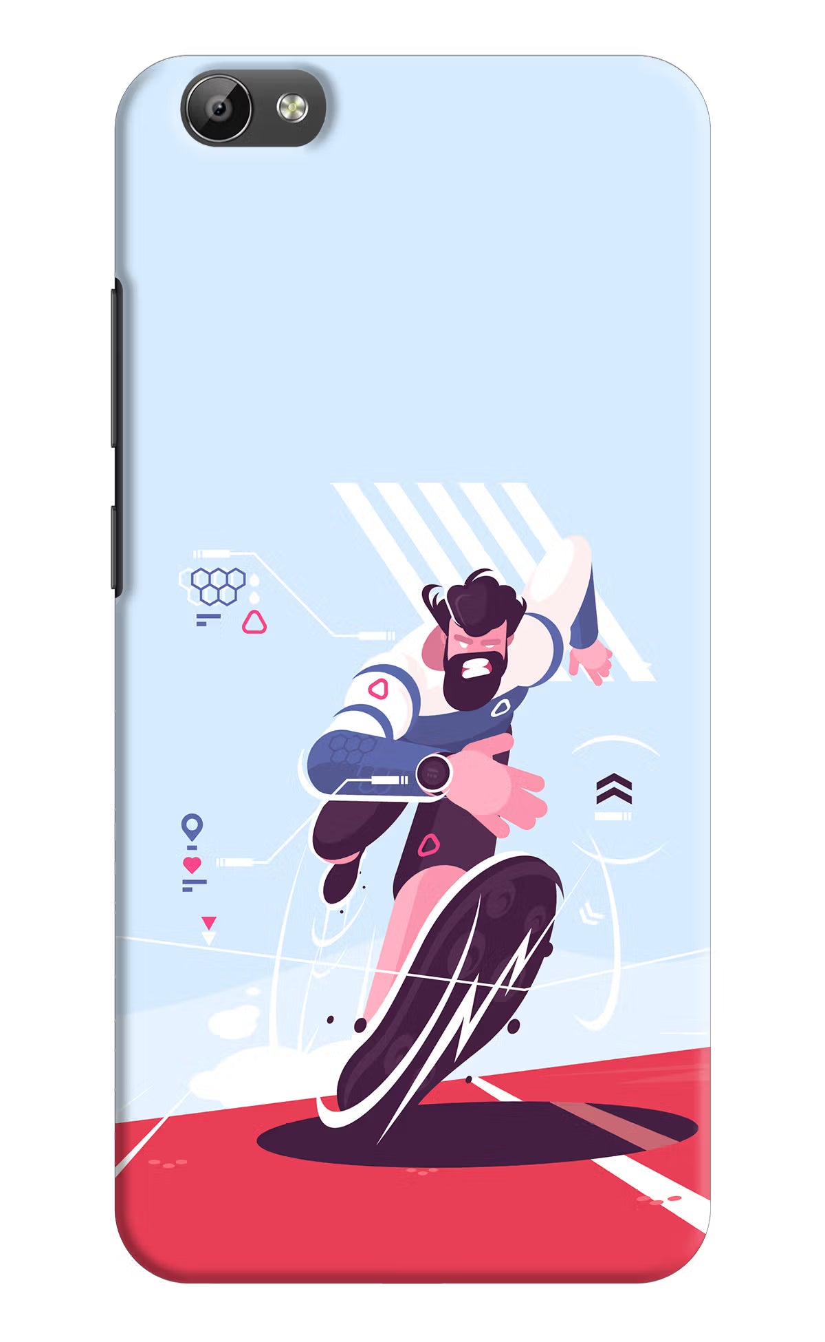 Run Pro Vivo Y66 Hard Case Back Cover by Casekaro