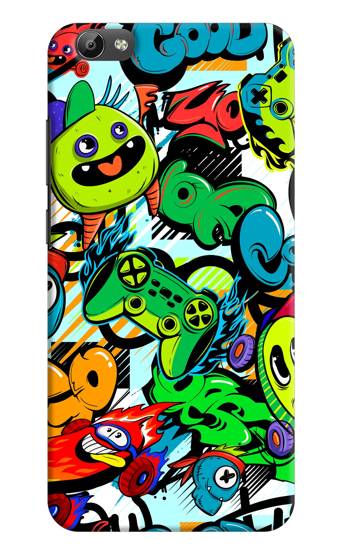 Game Doodle Vivo Y66 Hard Case Back Cover by Casekaro