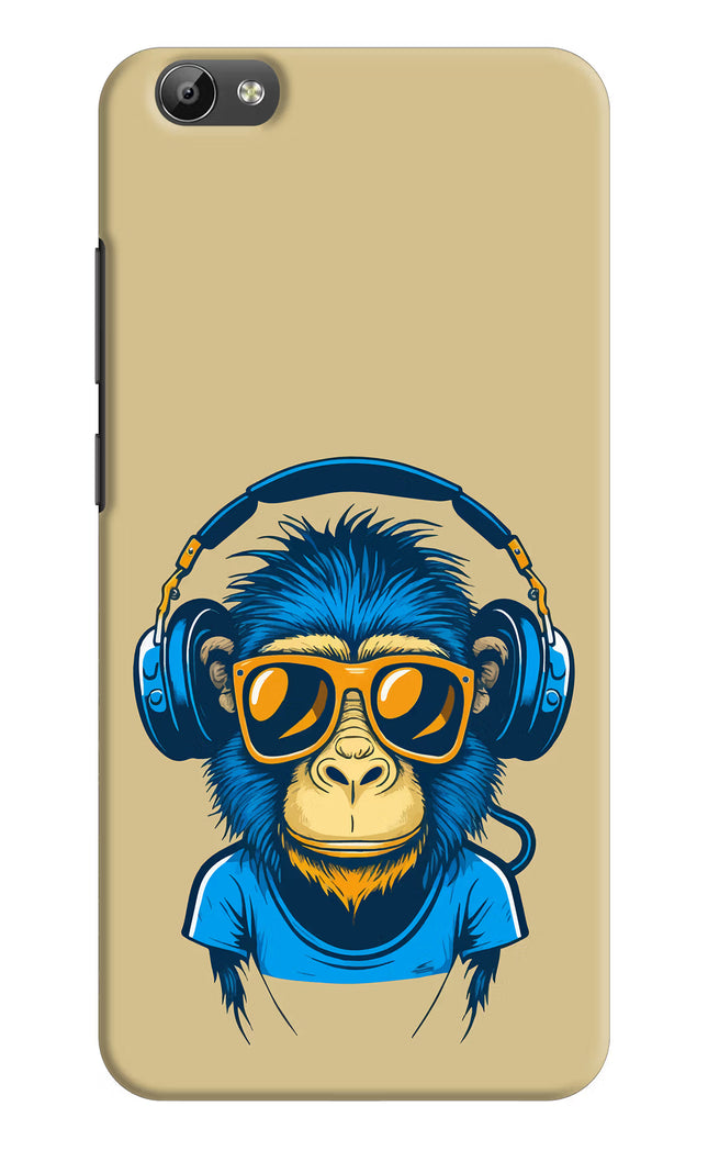 Monkey Headphone Vivo Y66 Hard Case Back Cover by Casekaro