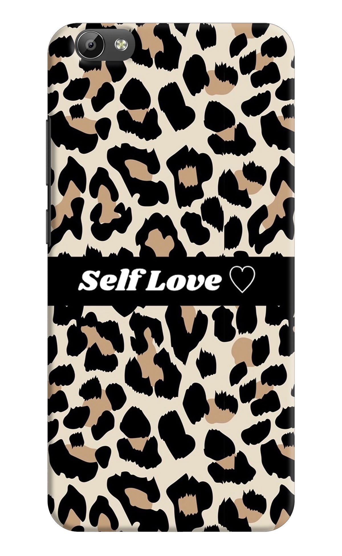 Leopard Print Self Love Vivo Y66 Back Cover