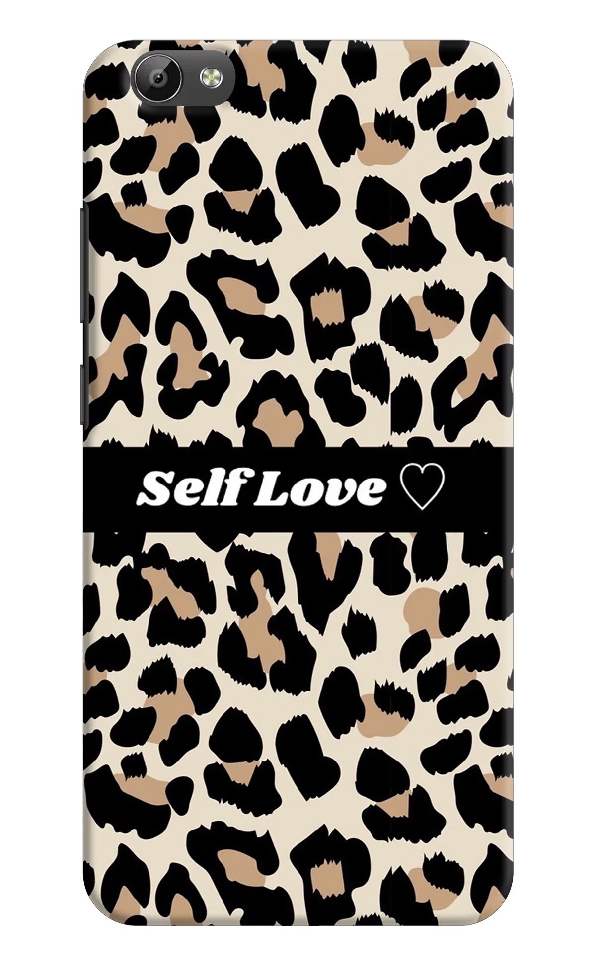Leopard Print Self Love Vivo Y66 Hard Case Back Cover by Casekaro