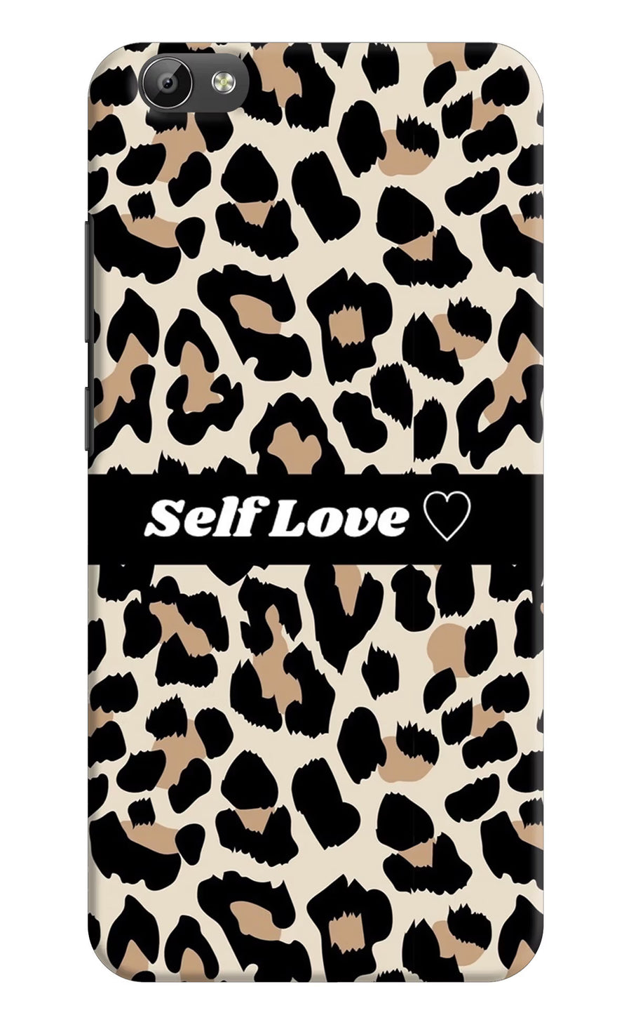 Leopard Print Self Love Vivo Y66 Back Cover, Hard case
