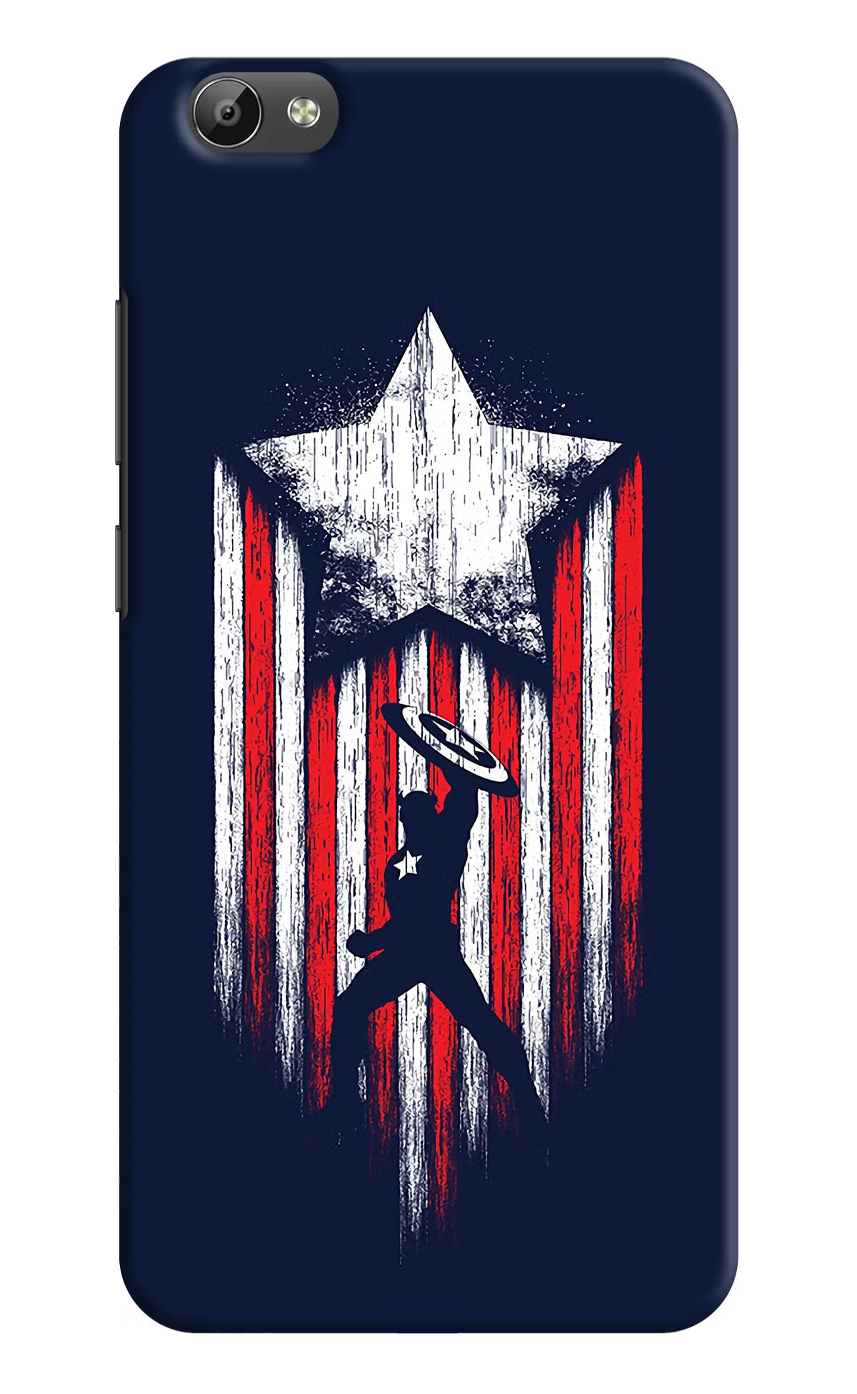 Captain America Marvel Art Vivo Y66 Hard Case Back Cover by Casekaro