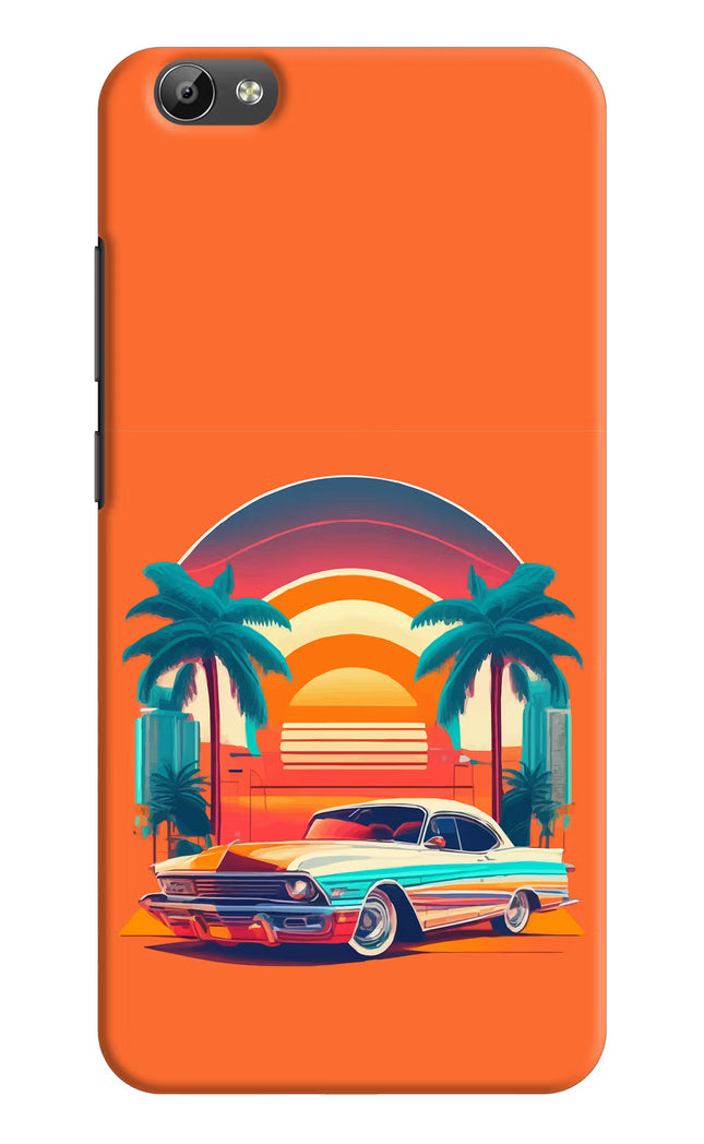 Palm Drive 80s Vivo Y66 Hard Case Back Cover by Casekaro