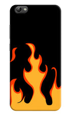 Fired Up – Black Vivo Y66 Hard Case Back Cover by Casekaro