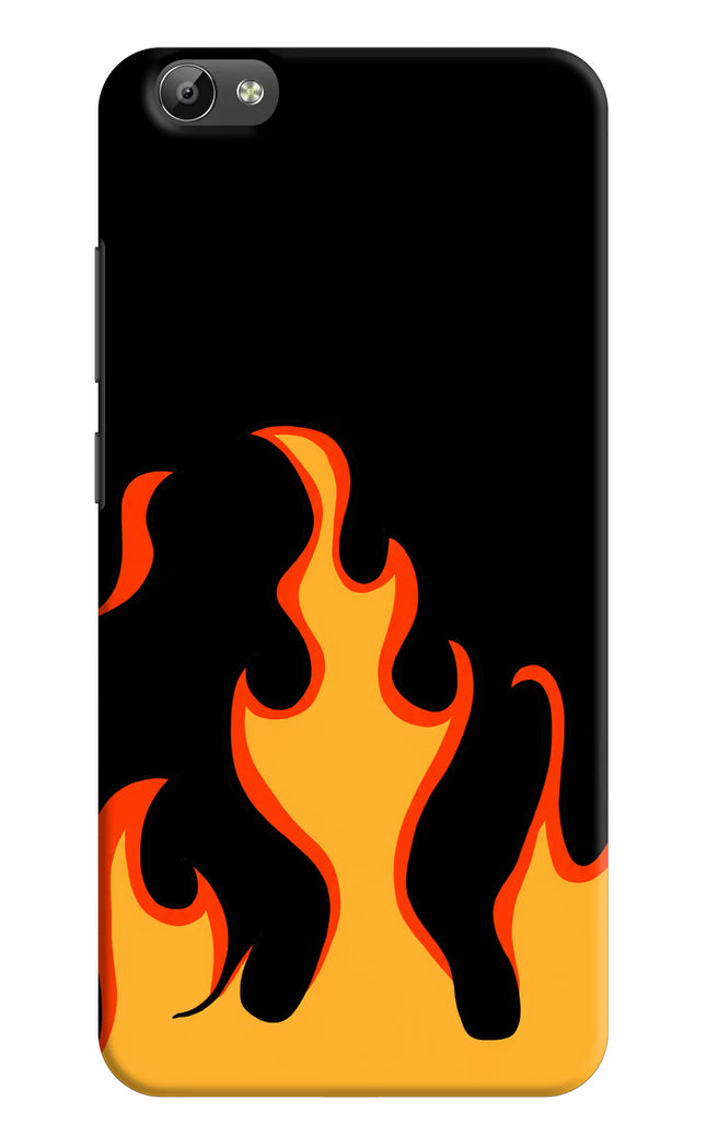 Fired Up – Black Vivo Y66 Hard Case Back Cover by Casekaro