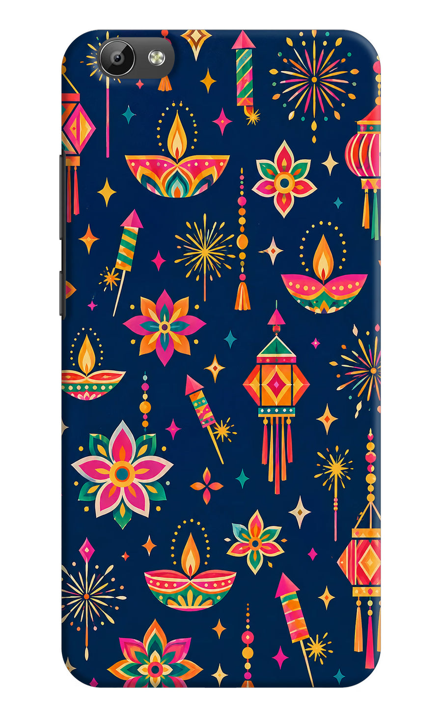Festive Pop Vivo Y66 Back Cover, Hard case