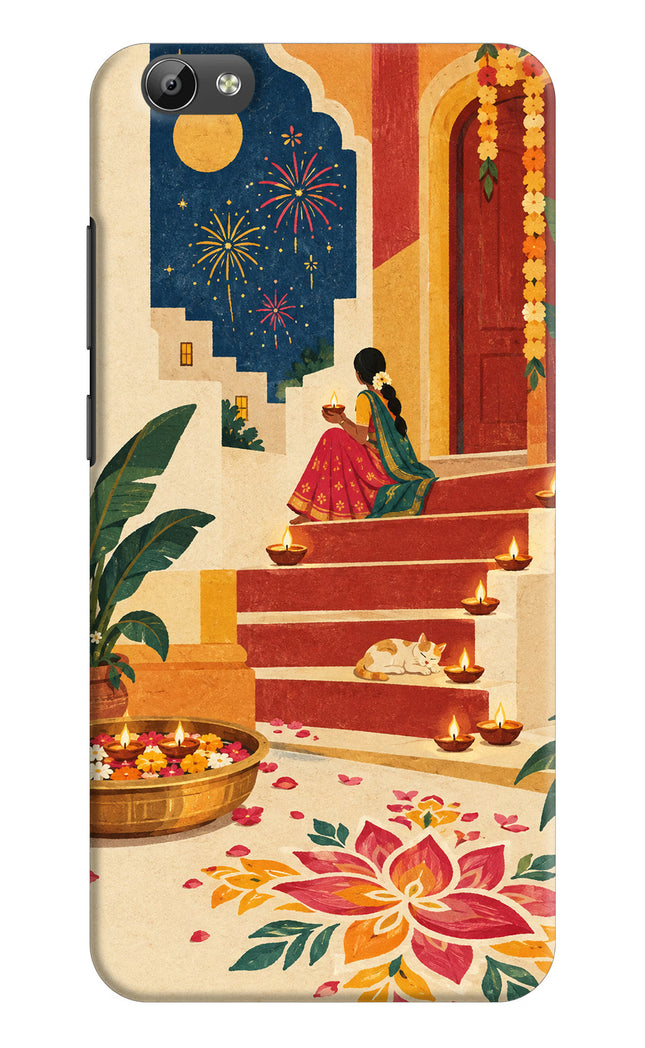 Diwali Rangoli Vivo Y66 Hard Case Back Cover by Casekaro