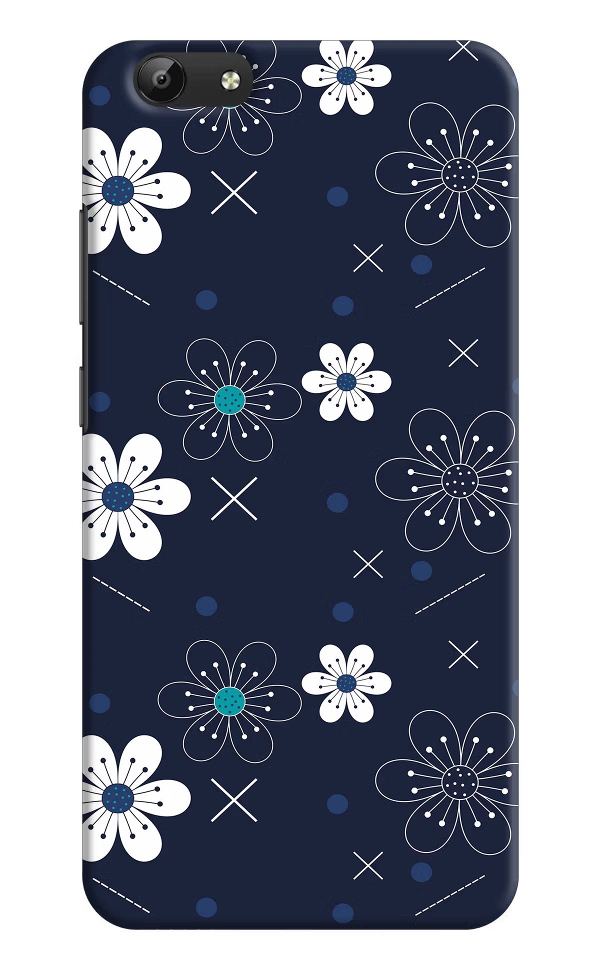 Flowers Vivo Y69 Hard Case Back Cover by Casekaro