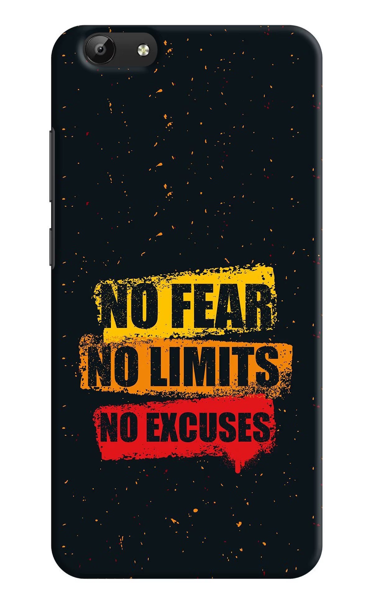 No Fear No Limits No Excuse Vivo Y69 Hard Case Back Cover by Casekaro