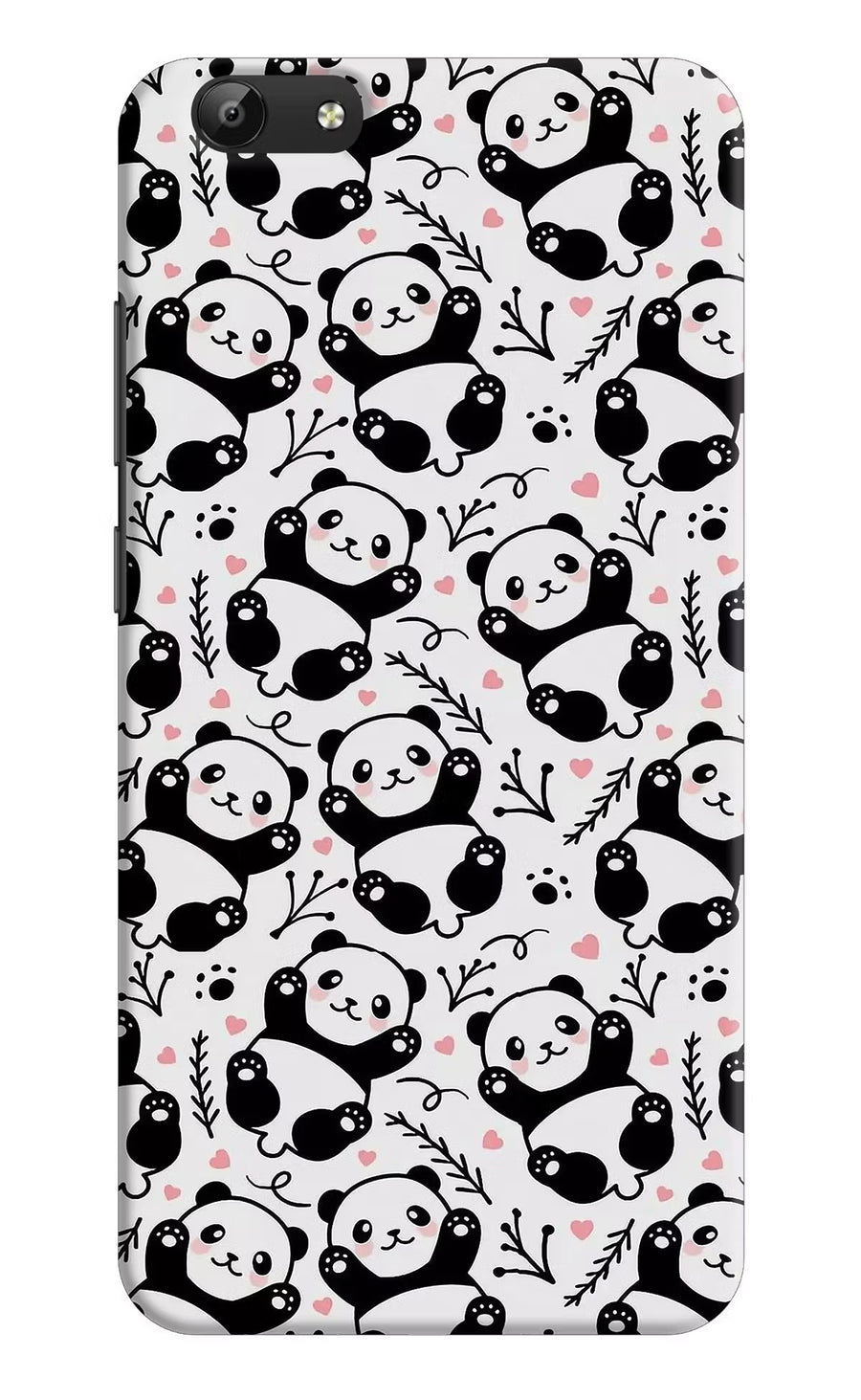 Cute Panda Vivo Y69 Back Cover, Hard case