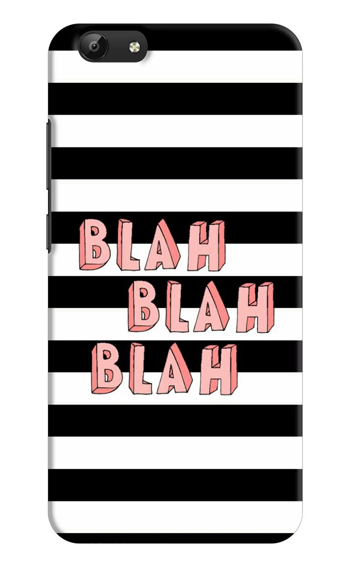 Blah Blah Blah Vivo Y69 Hard Case Back Cover by Casekaro