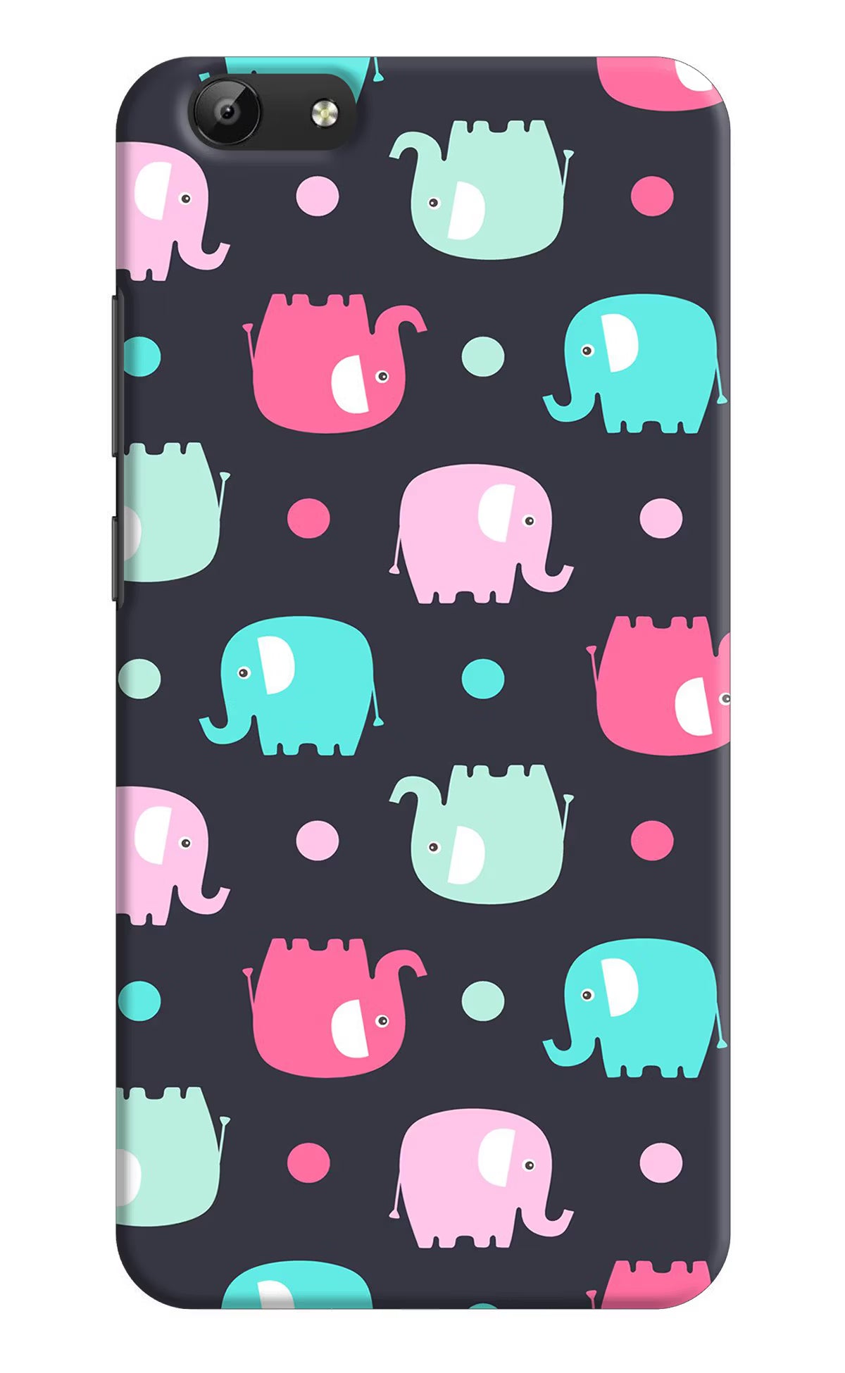 Elephants Vivo Y69 Hard Case Back Cover by Casekaro