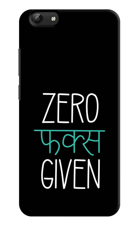 Zero Fucks Given Vivo Y69 Hard Case Back Cover by Casekaro
