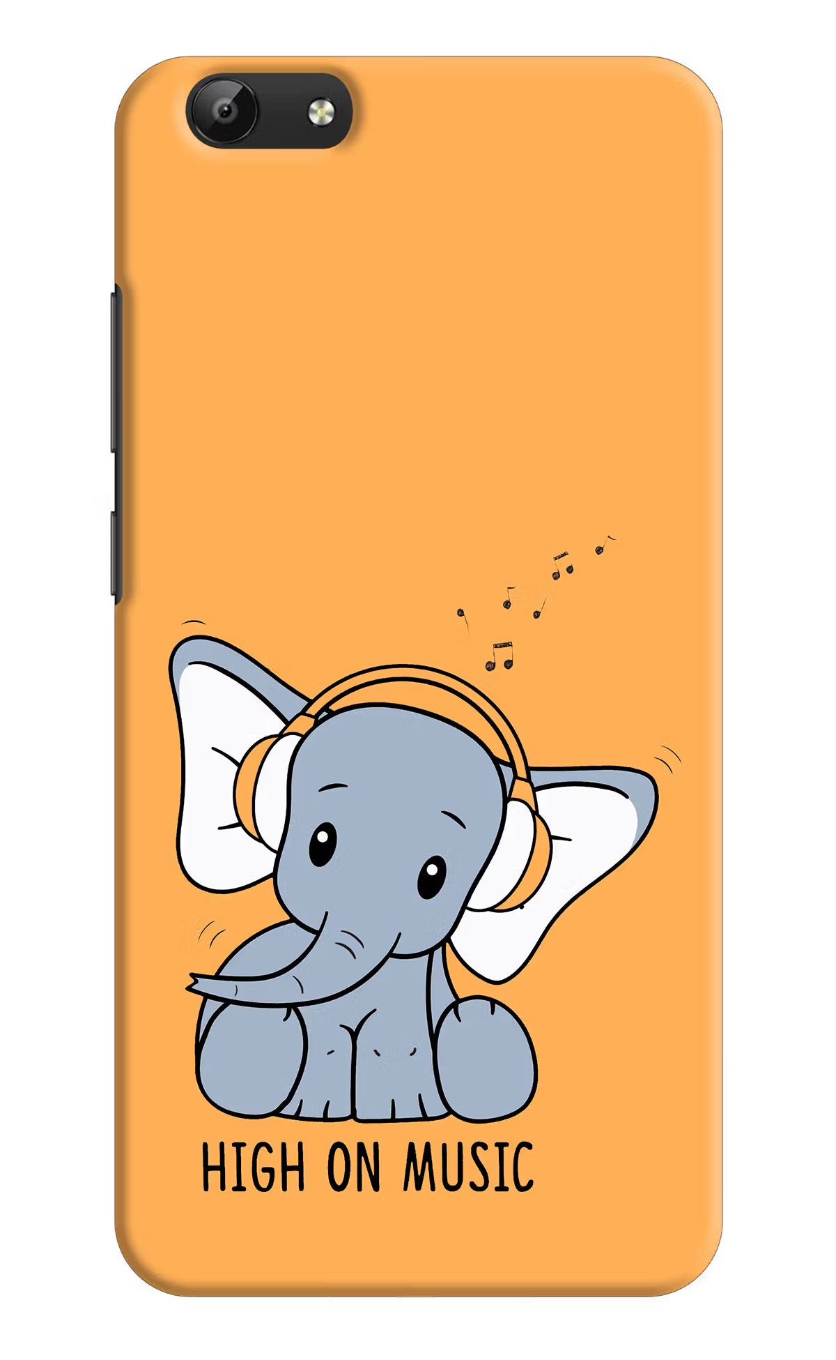 High On Music Vivo Y69 Hard Case Back Cover by Casekaro