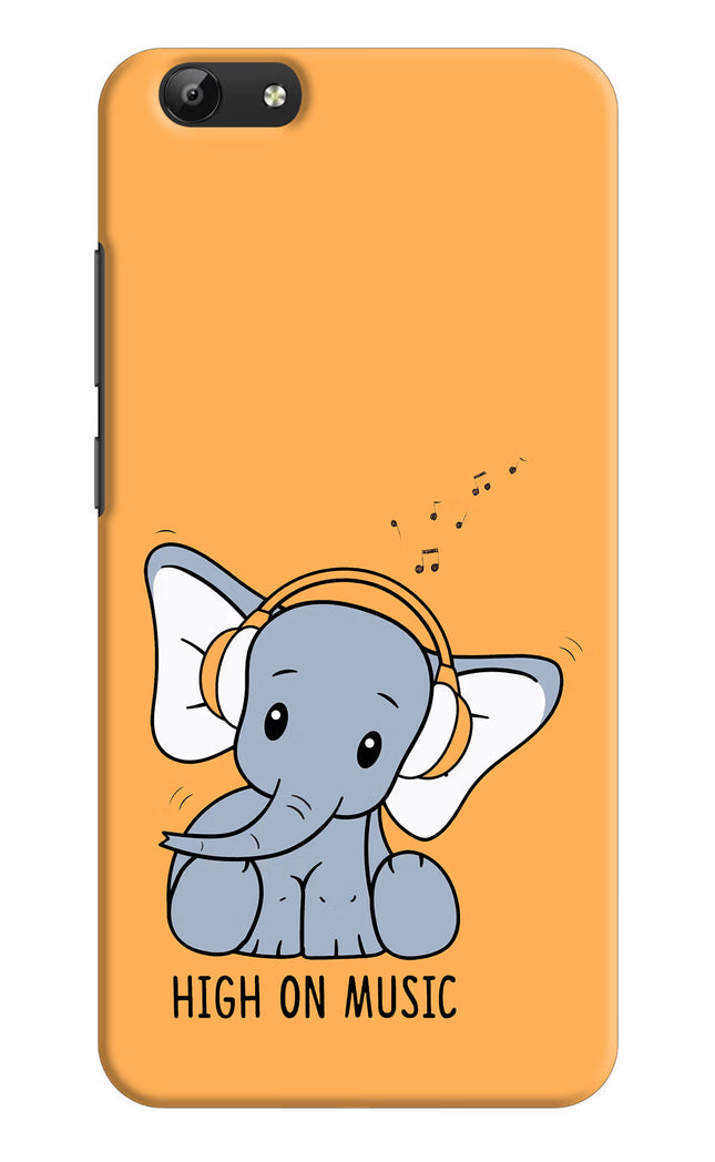High On Music Vivo Y69 Hard Case Back Cover by Casekaro