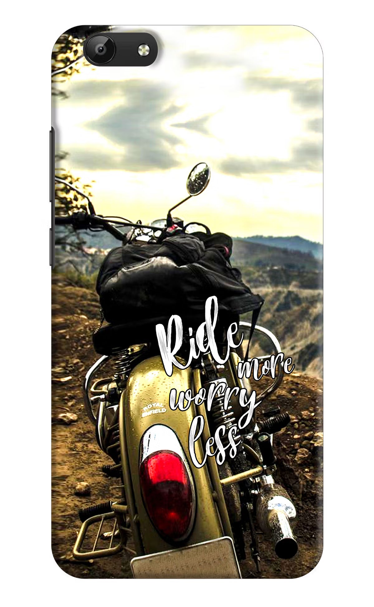 Ride More Worry Less Vivo Y69 Hard Case Back Cover by Casekaro