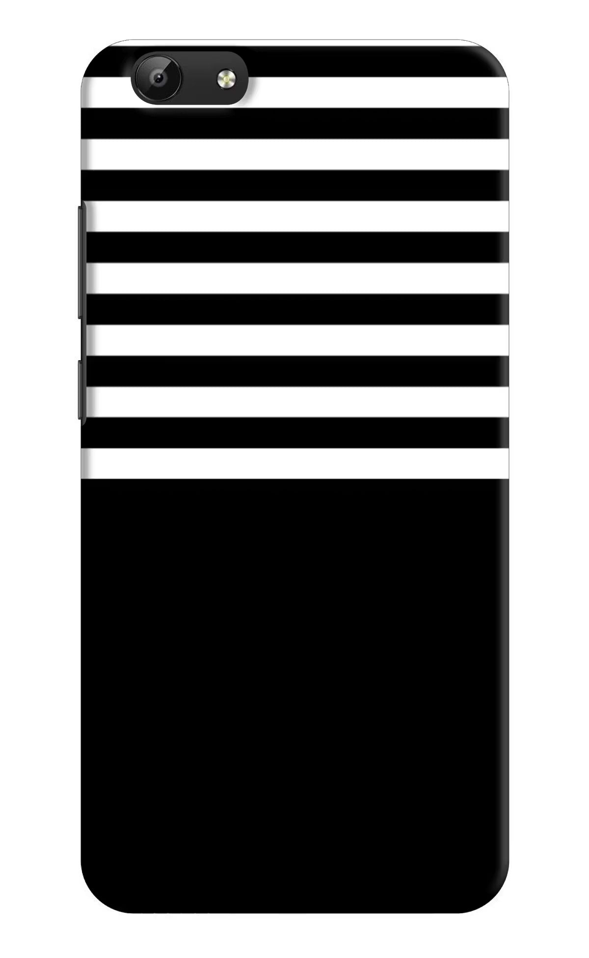 Black and White Print Vivo Y69 Hard Case Back Cover by Casekaro