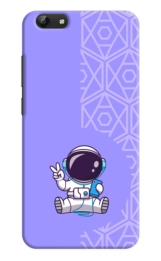 Cute Astronaut Chilling Vivo Y69 Hard Case Back Cover by Casekaro