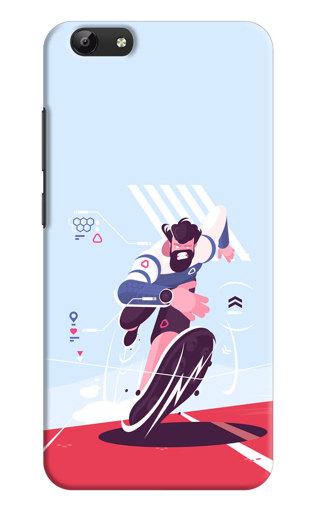 Run Pro Vivo Y69 Hard Case Back Cover by Casekaro