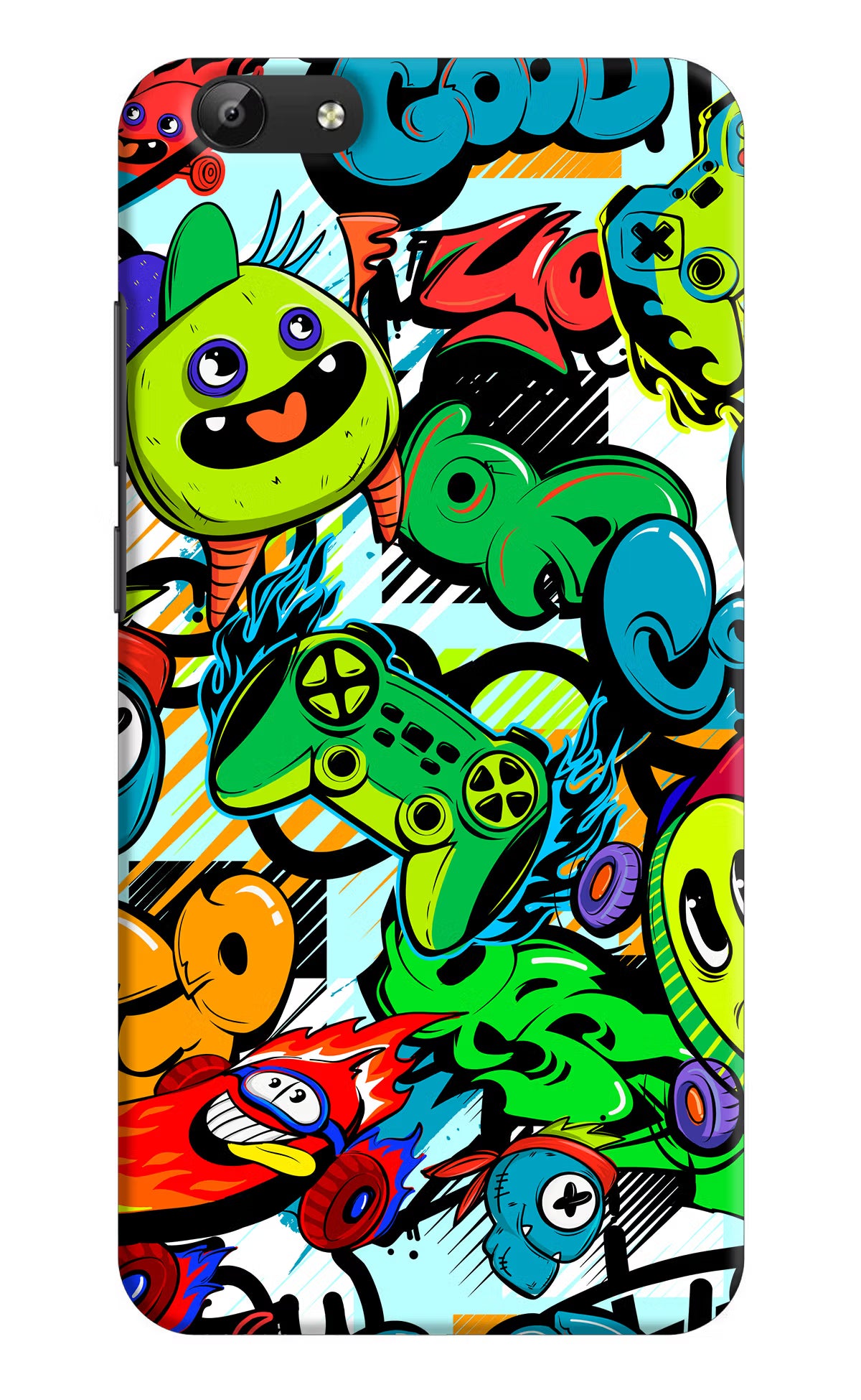 Game Doodle Vivo Y69 Hard Case Back Cover by Casekaro