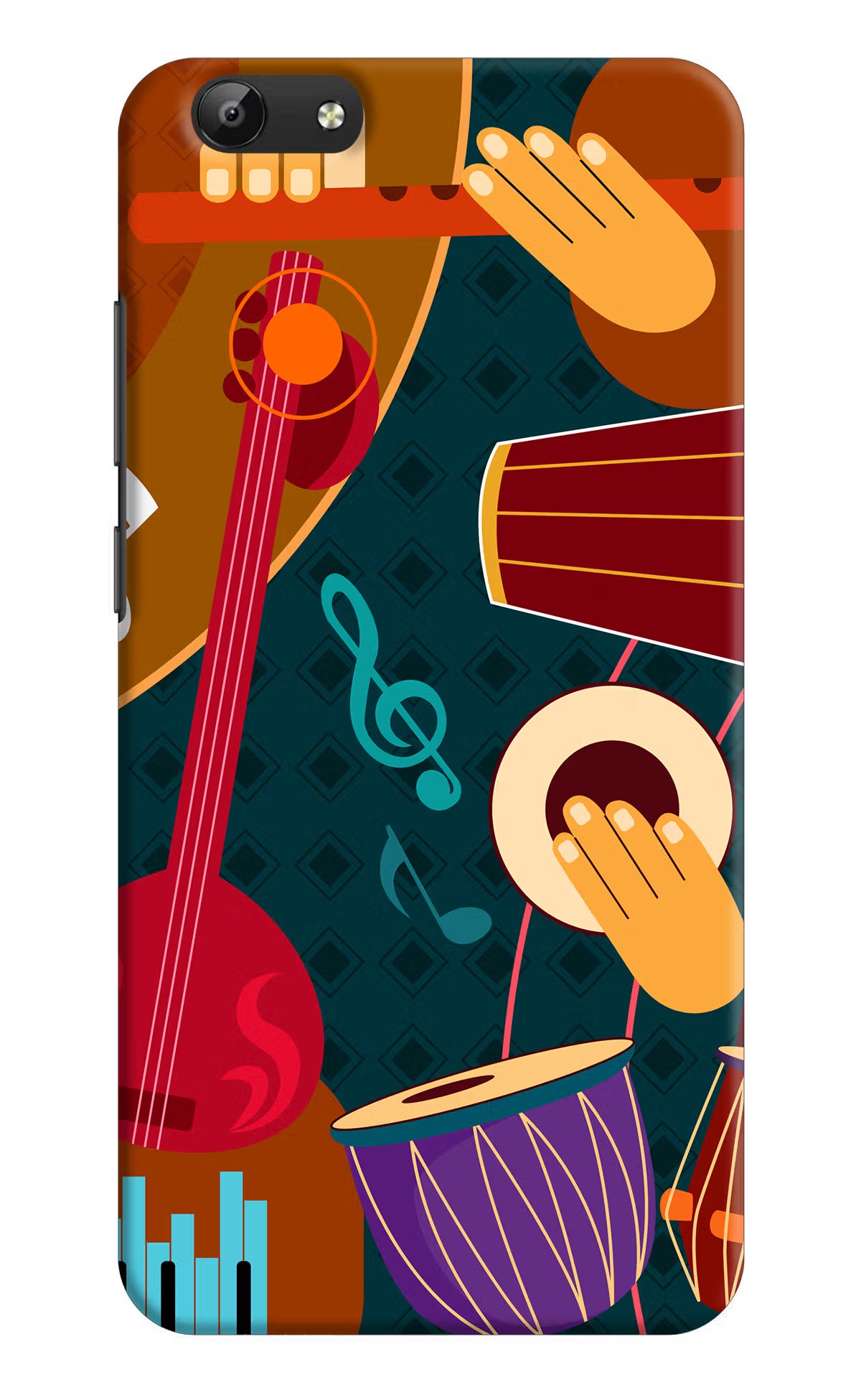 Music Instrument Vivo Y69 Hard Case Back Cover by Casekaro