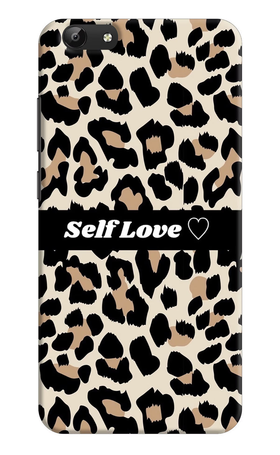 Leopard Print Self Love Vivo Y69 Back Cover, Hard case