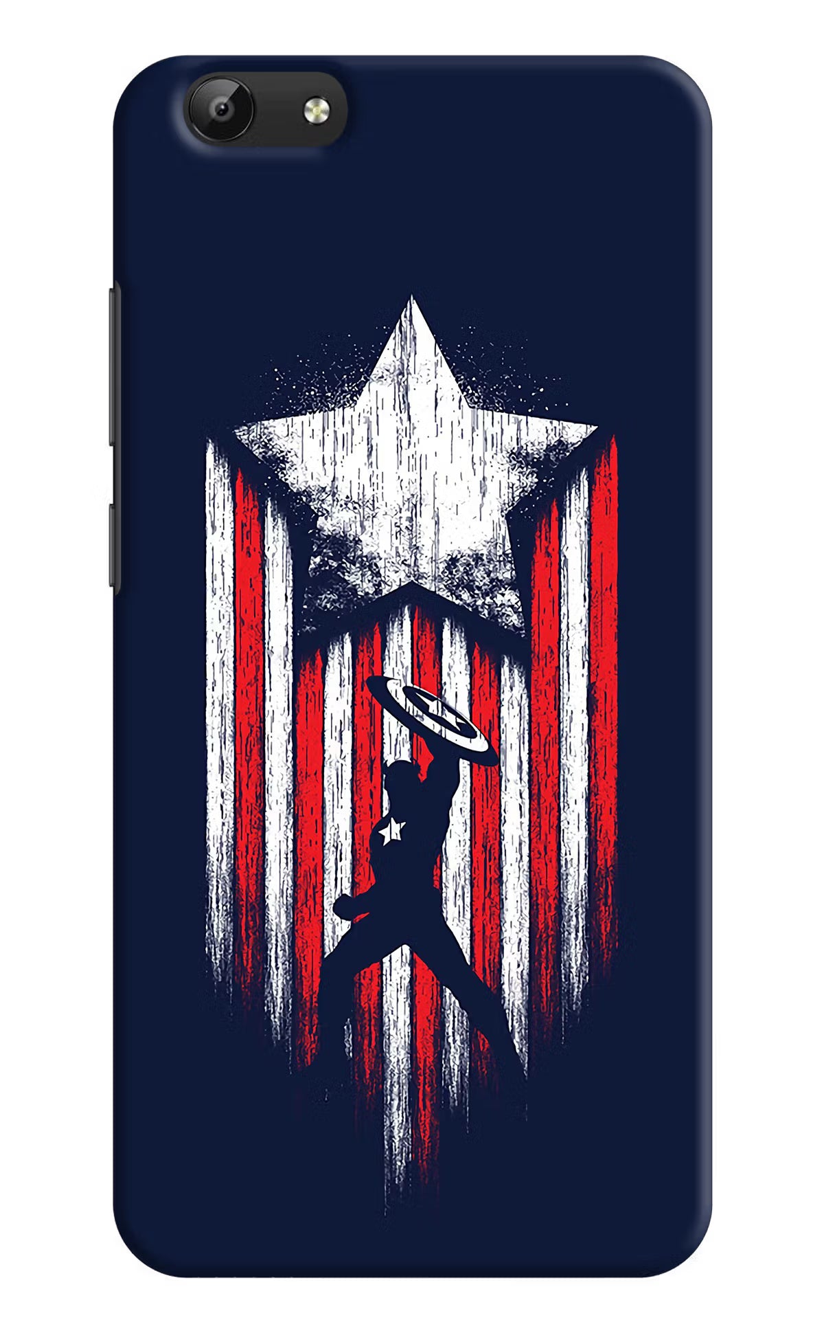 Captain America Marvel Art Vivo Y69 Hard Case Back Cover by Casekaro