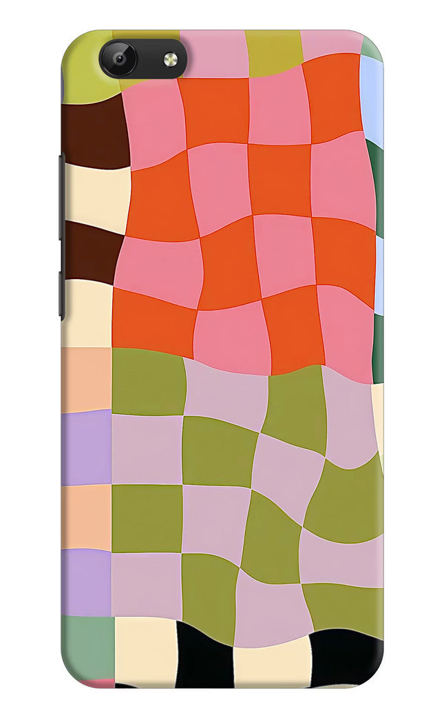 Wavy Grid Vivo Y69 Hard Case Back Cover by Casekaro