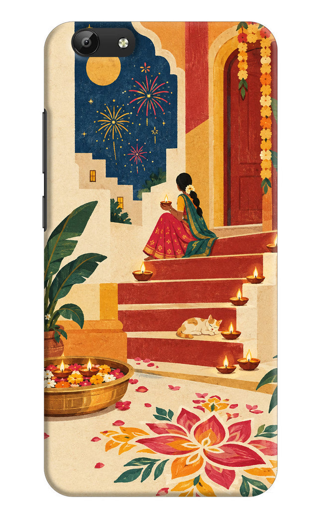 Diwali Rangoli Vivo Y69 Hard Case Back Cover by Casekaro